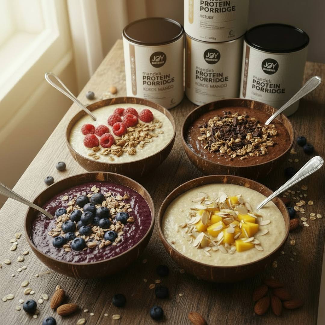 Mandel Protein Porridge - 4-Sorten Probierset 200g (je 50g)