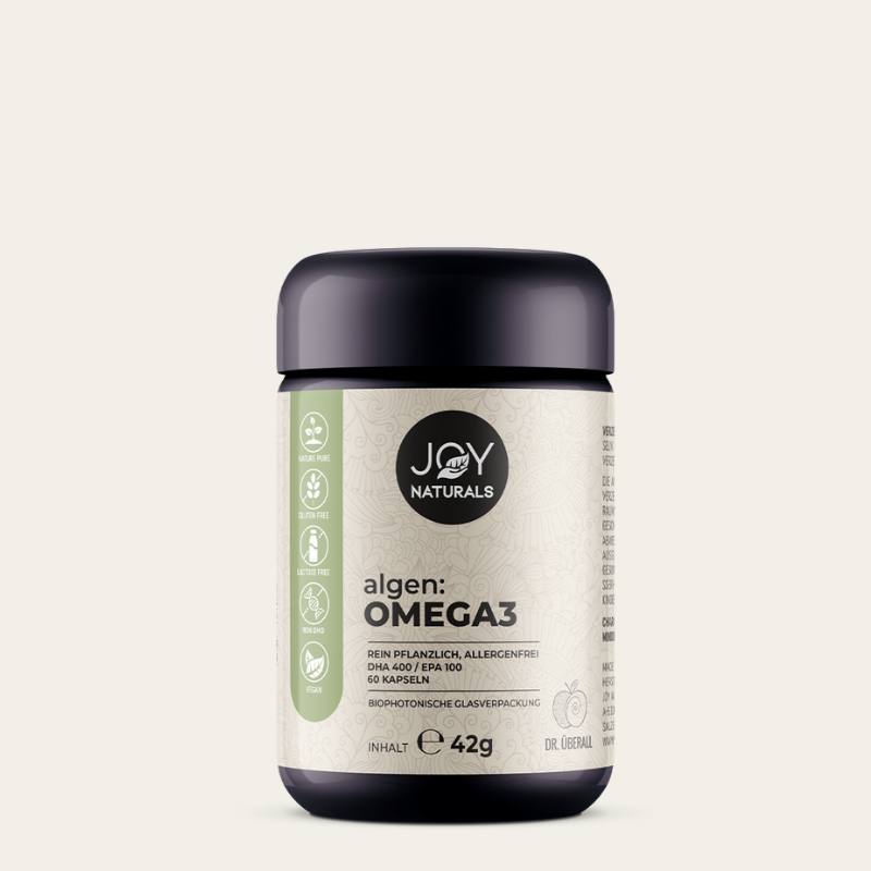 algen:OMEGA-3 zur Verbesserung der Sehkraft mit pflanzlichem Omega-3 aus der Mikroalge Schizochytrium. Zur Unterstützung der Herzfunktion, Verbesserung der Sehkraft und Blutdrucks.