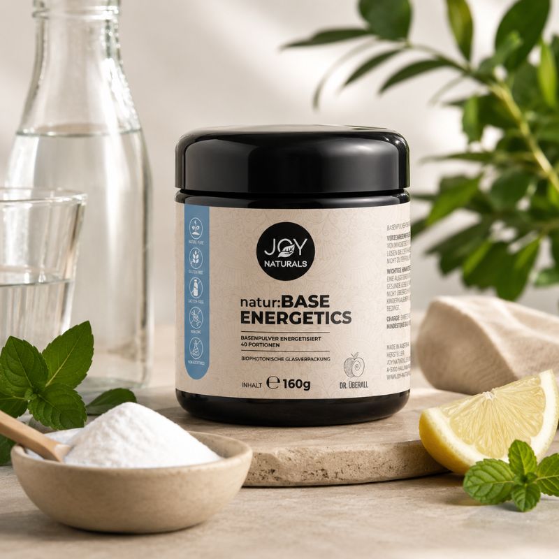 natur:BASE ENERGETICS kombiniert ausgewählte basische Mineralstoffe wie Calcium, Kalium und Magnesium