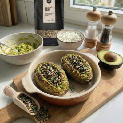 Avocado-Ei-Brot aus dem Ofen oder Airfryer