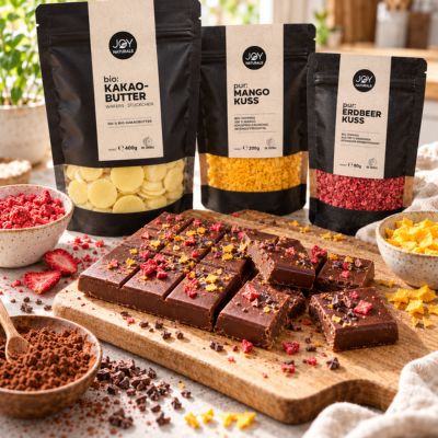 Dattel-Schokolade mit Kakao-Crunch