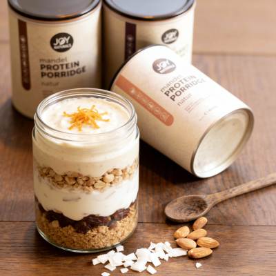 Mandel-Protein Cheesecake (vegan, no-bake)