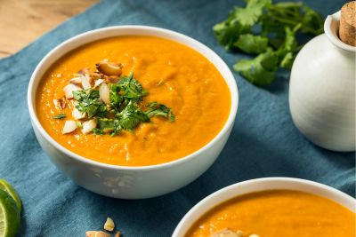 Cremige Süßkartoffelsuppe mit jamu:MAGIC