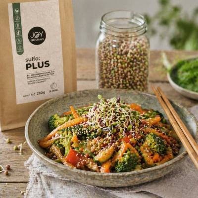 Wok-Gemüse mit Sesam & Keimkraft-Topping