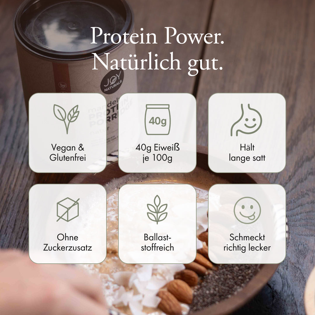Mandel Protein Porridge - 4-Sorten Probierset 200g (je 50g)