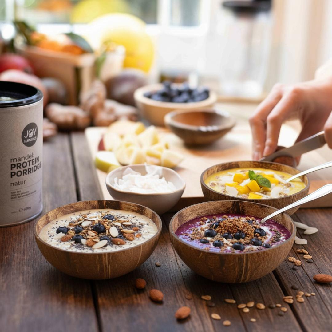 Köstliche Protein Porridges 3-Sorten