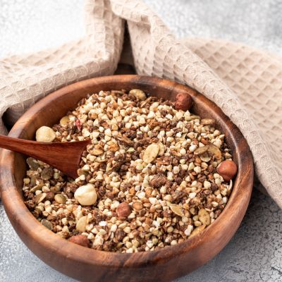 Buchweizen Power-Granola mit Mushroom Twist