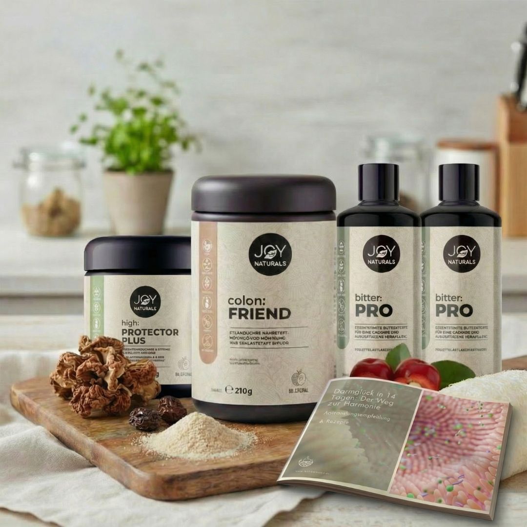 Darmflora Aufbau Bundle – Probiotika & Präbiotika mit Bitterstoffen + Ernährungsratgeber