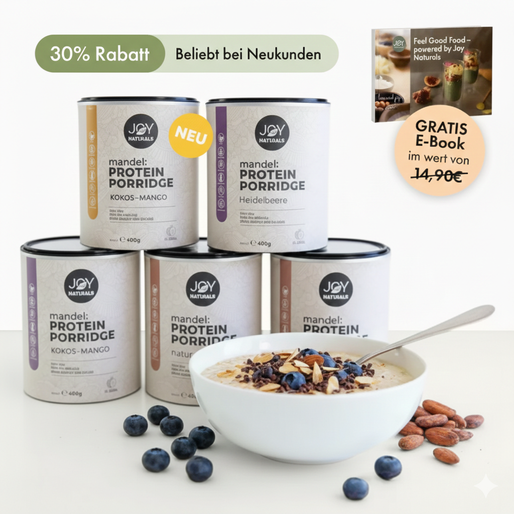 4 Sorten Bio Mandel Porridge