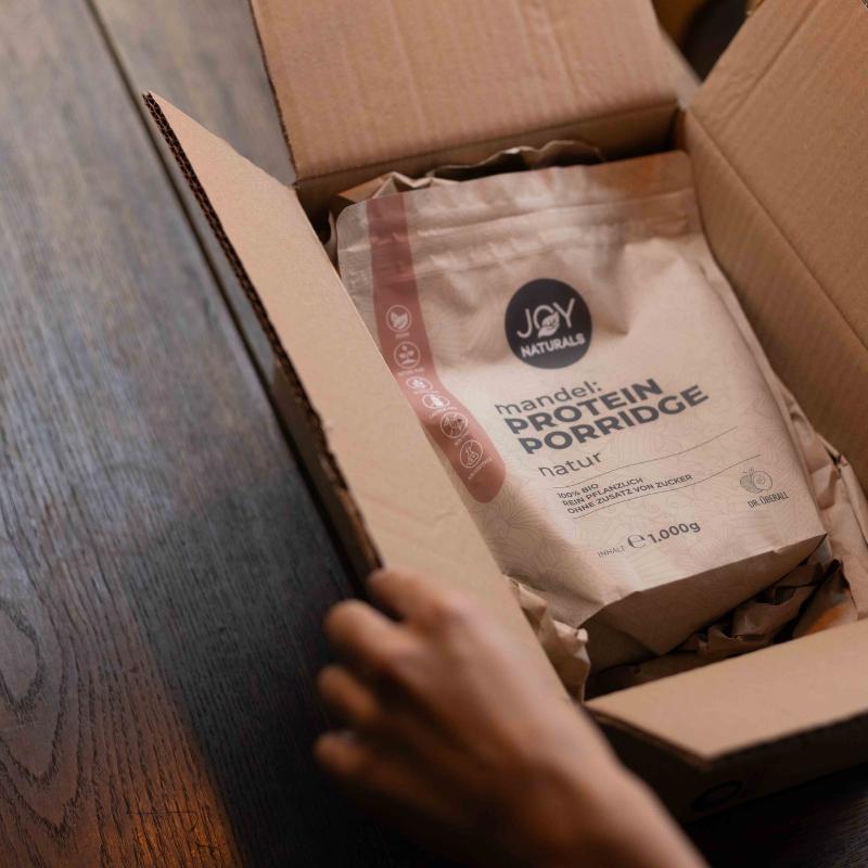 Bio Mandel Protein Porridge Natur – Veganes Frühstück mit hohem Eiweißgehalt – Megapack 1.000g