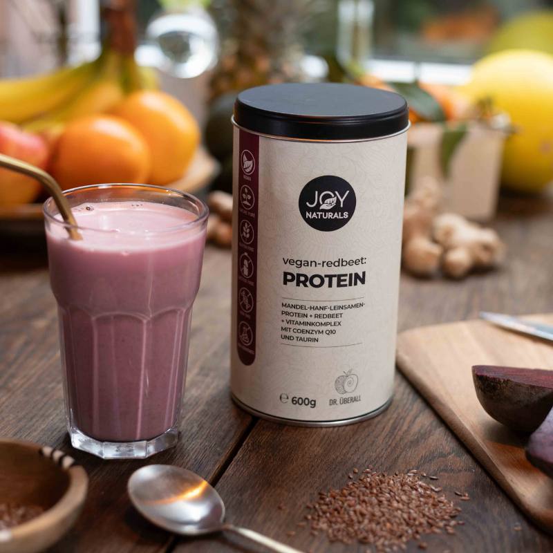 Veganes Protein mit Rote Bete und Vitaminkomplex