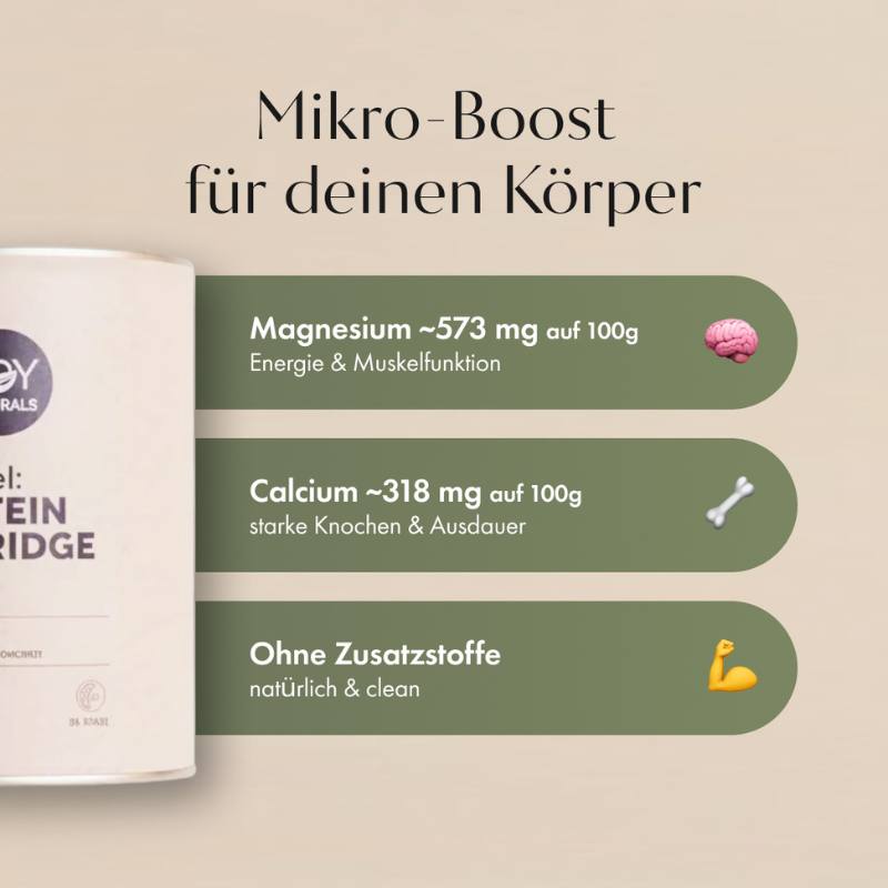 Mandel Protein Porridge liefert wertvolle Mikronährstoffe