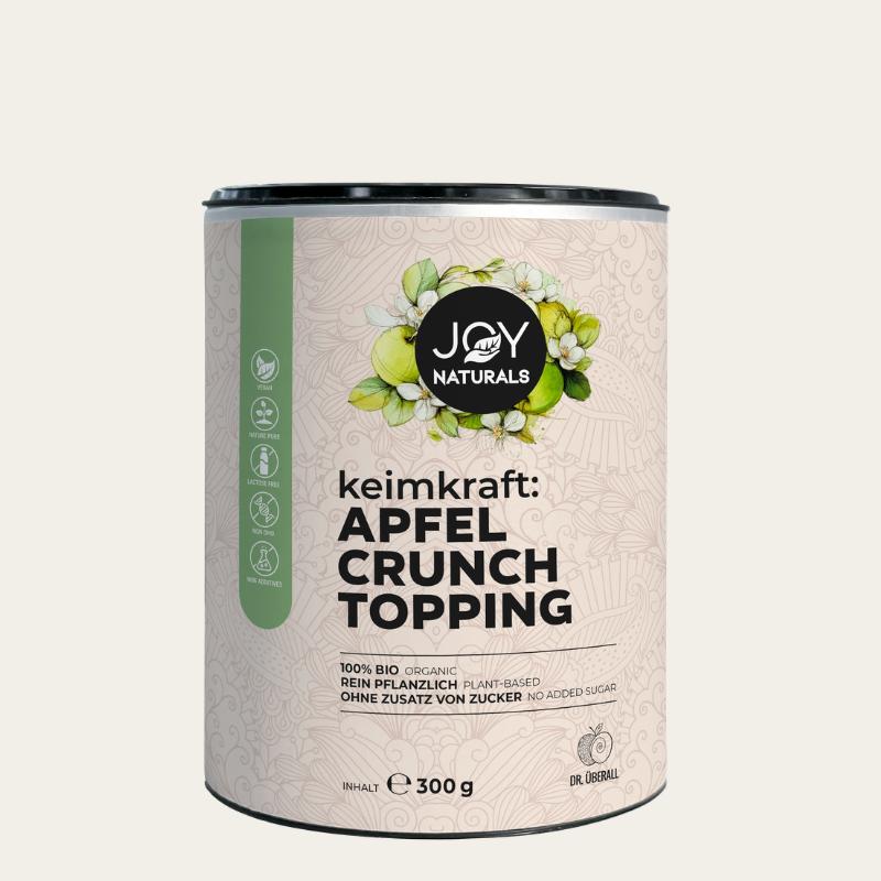 keimkraft Apfel Crunch Topping gekeimt Bio Topping mit Apfelstücken, Quinoa, Buchweizen und Saaten 300 g